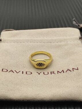 David Yurman 9.7mm Gold Evil Eye Ring